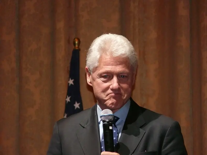 Bill Clinton with Microphone