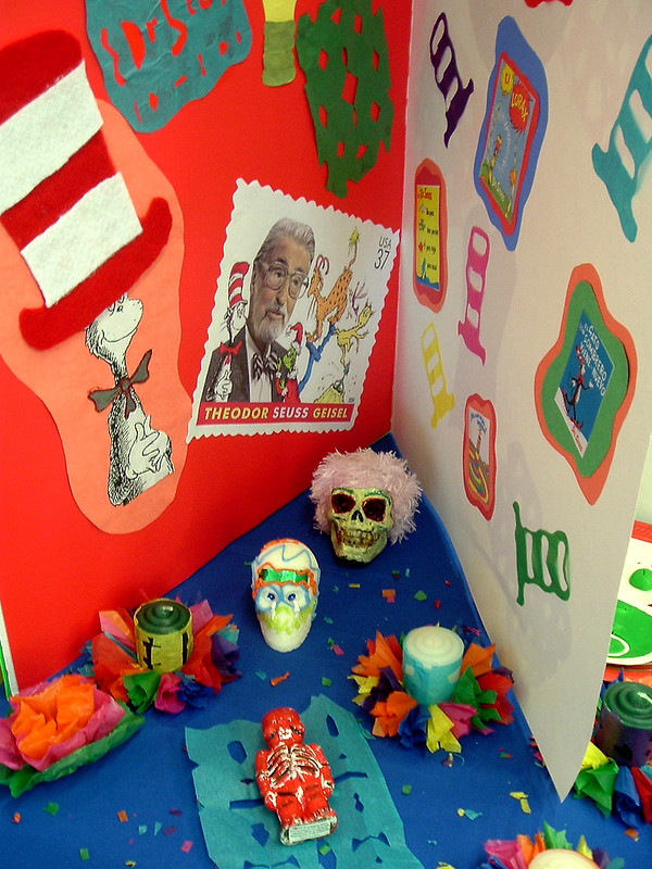 Doctor Seuss day of the dead display