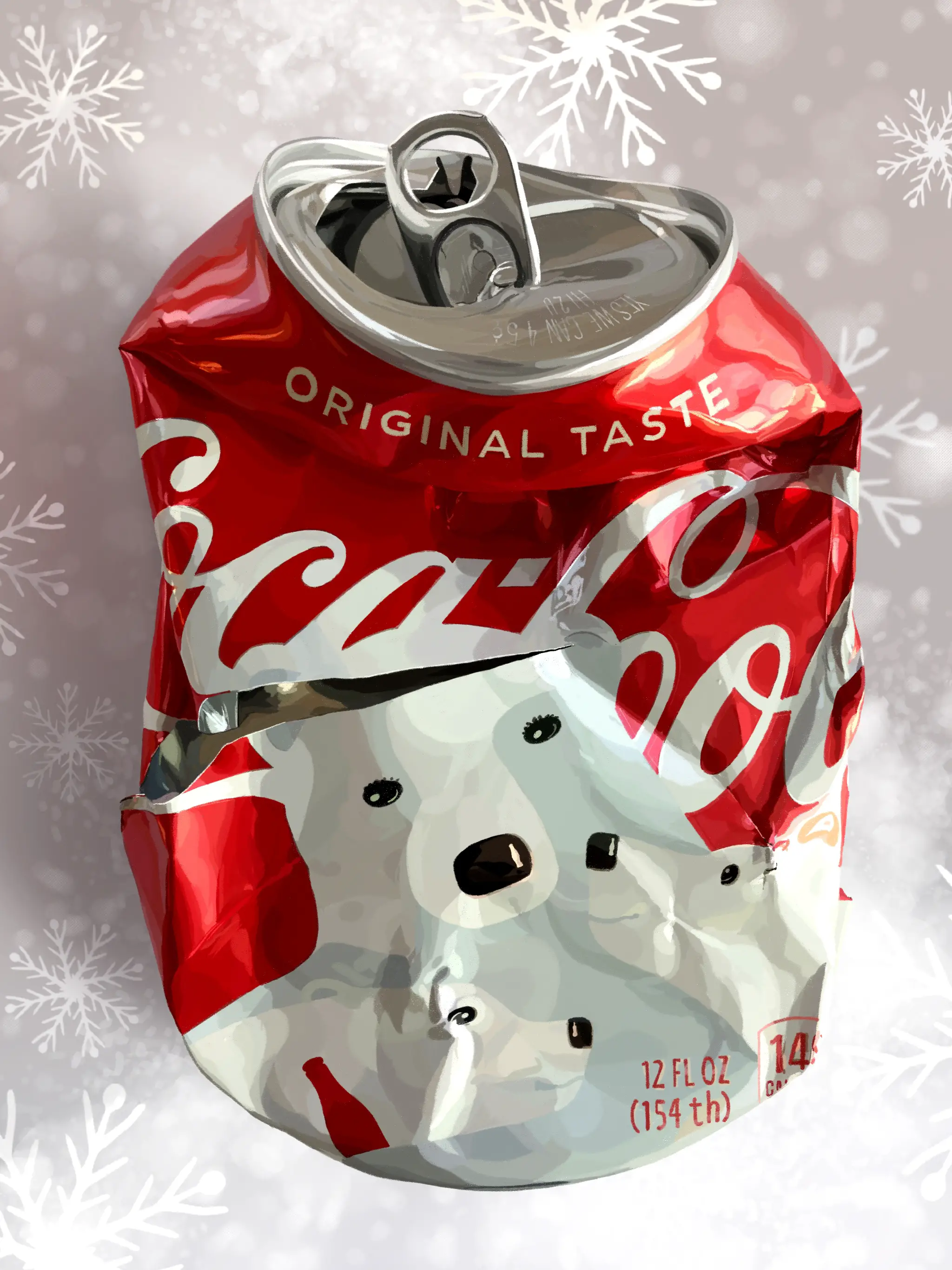 Crushed Coke can