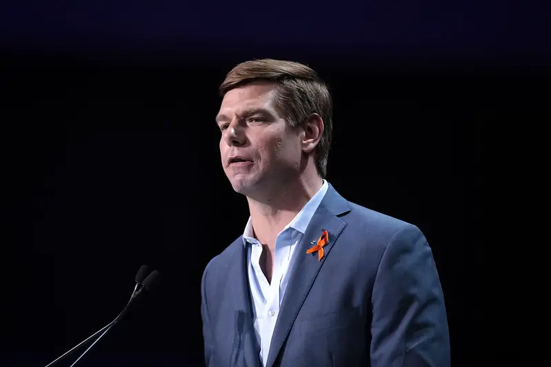 Eric Swalwell looking confused