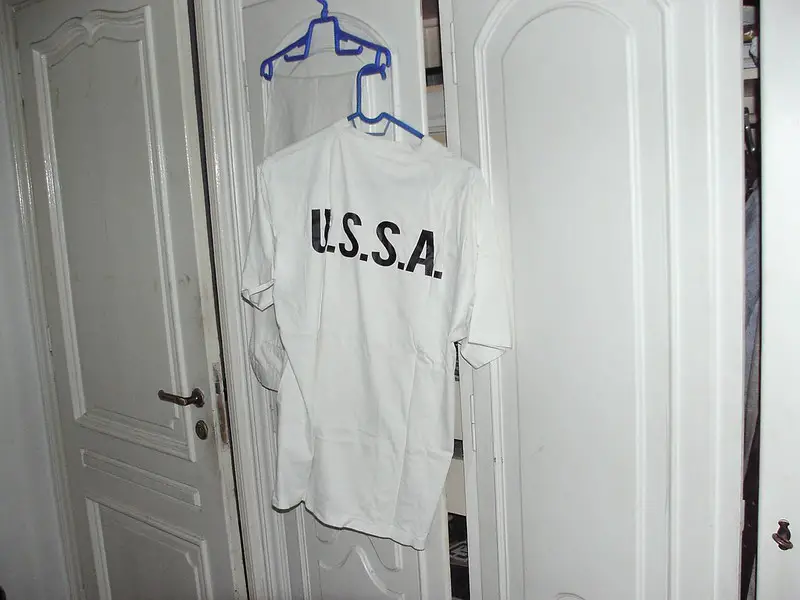 USSA Shirt on a hanger