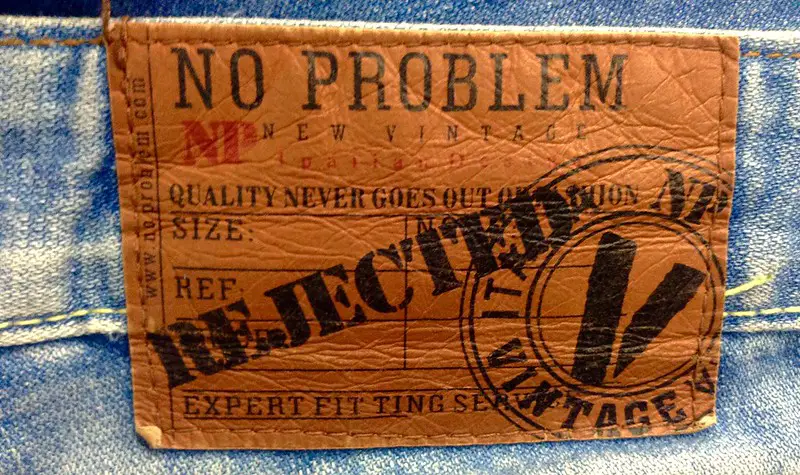 No Problem New Vintage Jeans Label