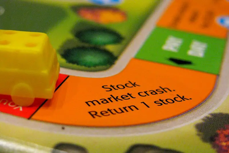 Stock Market Crash Return 1 Stock on Game Board
