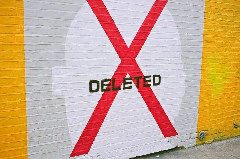 Deleted Wall Mural