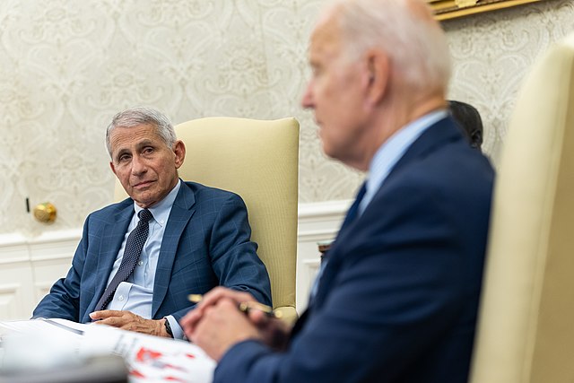Jow Biden with Anthony Fauci