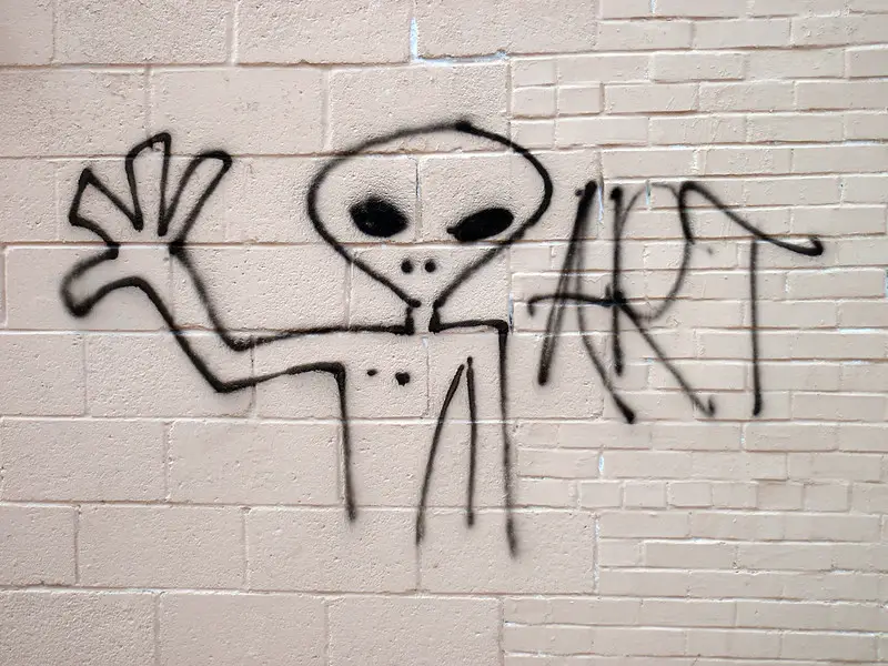 Alien Art Mural