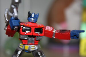 Optimus Prime Toy Pointing