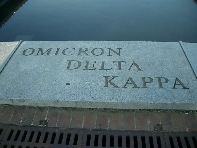Omicron Delta Kappa Sign