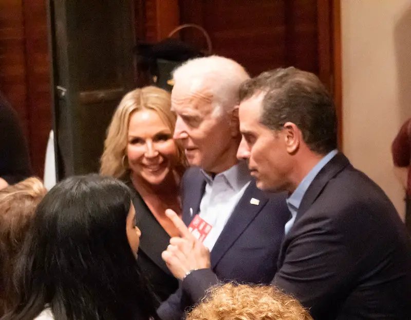 Hunter and Joe Biden at Event