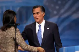 Mitt Romney and Nikki Haley