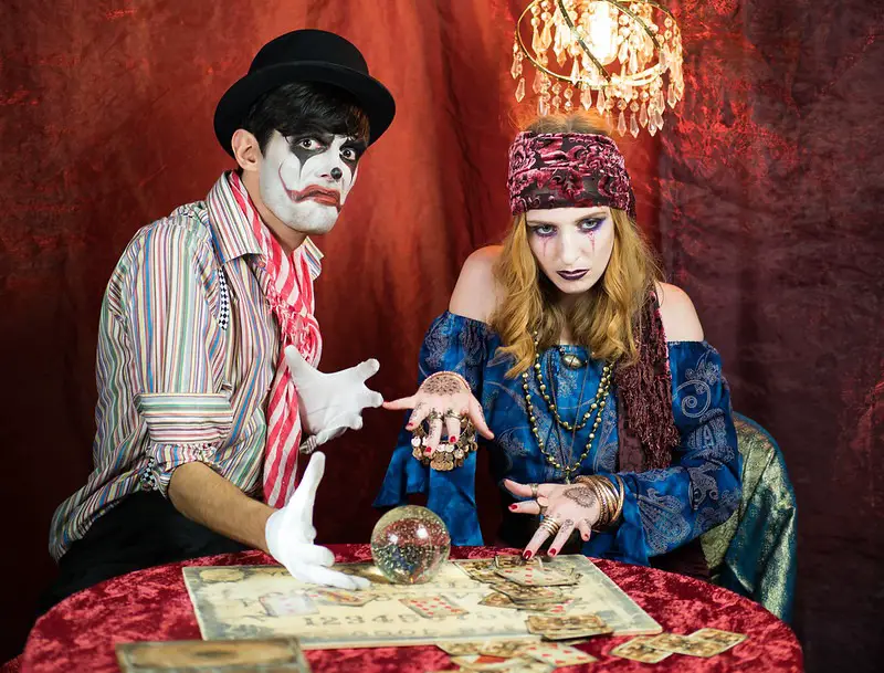 Clown and Fortune Teller